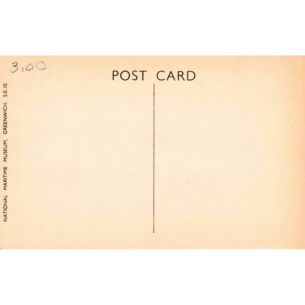 The Royal George Off Deptford John Cleveley Naval Sailing Ship Vtg Postcard 63 - Picture 2 of 2